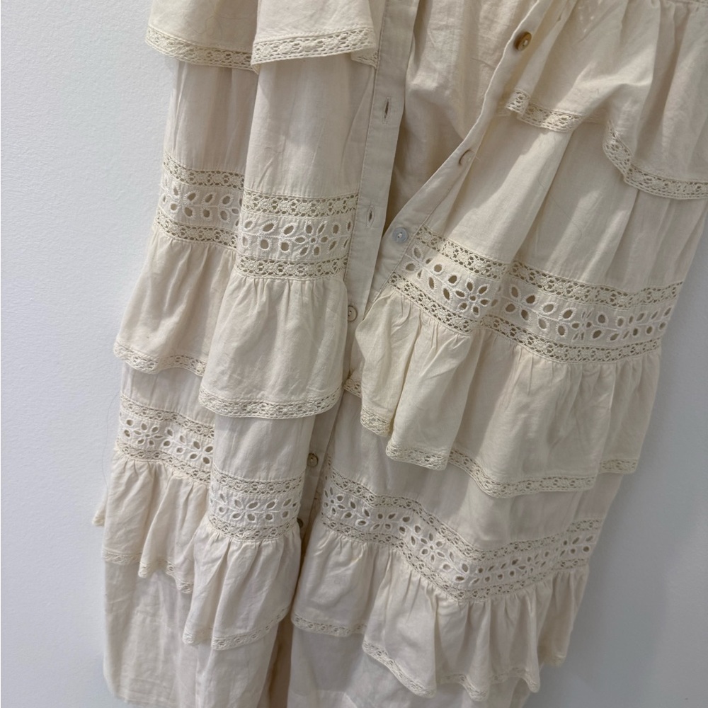 LoveShackFancy Ivory Lace Dress